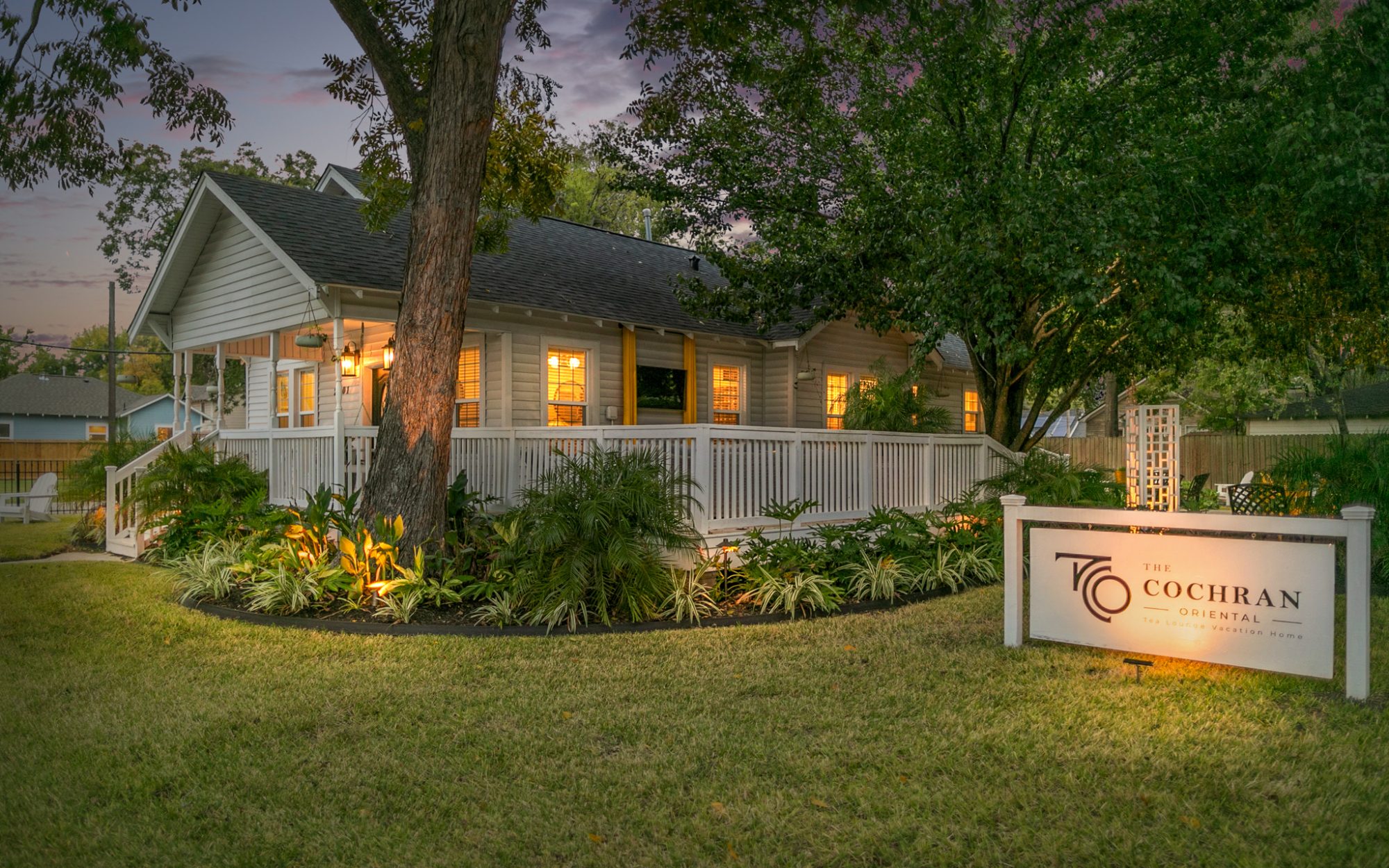 The Cochran Oriental Front Yard Sign View